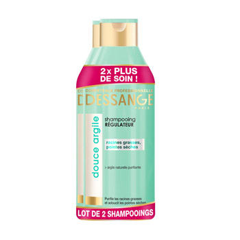 J.Dessange shampooing argile douce 2x250ml
