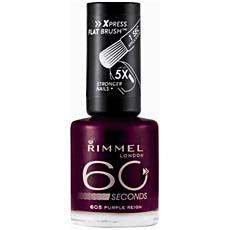 Vernis a ongles 60 Seconds RIMMEL, n°605 Purple Reign, 8ml