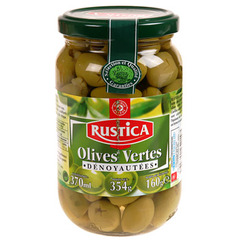 Olives Rustica vertes Denoyautees 160g