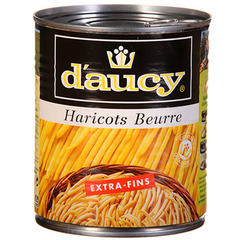 D'aucy haricots beurre extra fins 440g