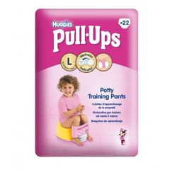 Couches Huggies Pull-ups Economy - fille taille L x22