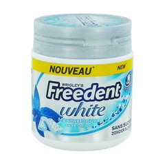 Freedent, Chewing-gums menthe douce sans sucres White, la boîte de 84 g