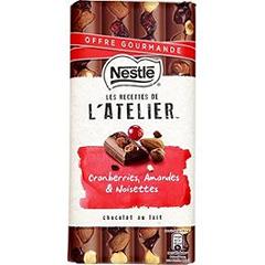 Chocolat lait/cranberries amandes noisettes Nestlé