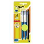 Bic stylo bille 4 couleurs pointe moyenne 2 + 1