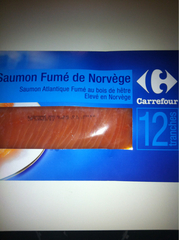 Saumon fumé Norvège Carrefour