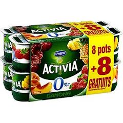Activia bifidus aux fruits 0% 8x125g + 8