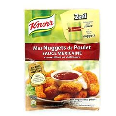 Knorr, Sachet 2 en 1 mes nuggets de poulet sauce mexicaine, le sachet de 59 gr