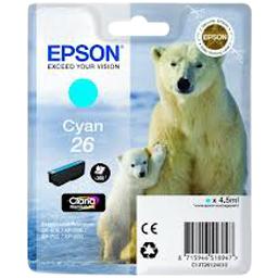 Epson, Cartouche serie ours polaire 26 couleur cyan, la cartouche d'encre