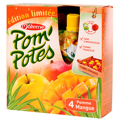 Pom'potes Materne Pomme mangue Ed.limitee 4x90g