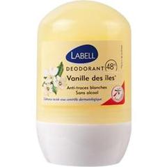 Labell, Deodorant 48h sans alcool vanille des iles, le roll-on de 50ml