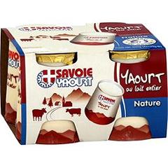 Yaourt nature Pot carton Savoie Yaourt 4X125G