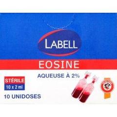 Labell, Eosine aqueuse a 2%, les 10 unidoses de 2ml