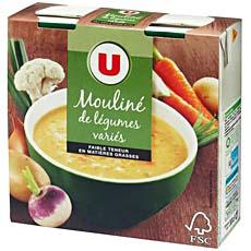 Soupe moulinee aux legumes varies U, 2x30cl