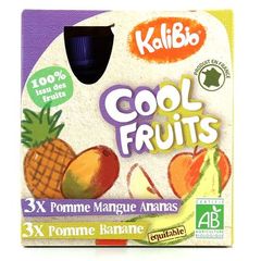 Gourdes Cool Fruits - Pomme mangue ananas et pomme banane