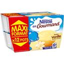 Nestlé Bébé P'tit Gourmand - Dessert saveur vanille, 6 + mois les 12 pots de 100 g