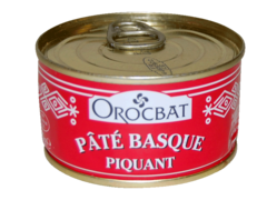 Orocbat, Pâté basque piquant, la boite de 125 g