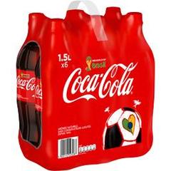 Coca-Cola Boisson rafraîchissante aux extraits végétaux les 6 bouteilles de 1,5 l