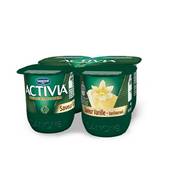 Danone Activia - Lait fermenté saveur vanille les 4 pots de 125 g
