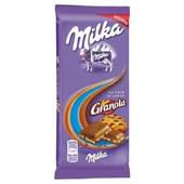 Biscuits granola au chocolat au lait MILKA, 2x100g