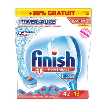 Tablettes Power & Pure lave-vaisselle - Powerball PROMO : -30%
