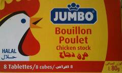 Bouillon de poulet, Jumbo x 8 80g