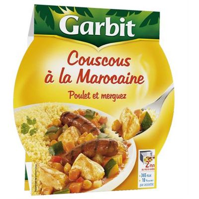 Couscous a la Marocaine au poulet et merguez GARBIT, 285g