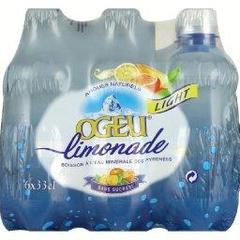 Ogeu, Limonade light, boisson a l'eau minerale des pyrenees sans sucres, aromes naturels, 6 x 33cl, 198cl