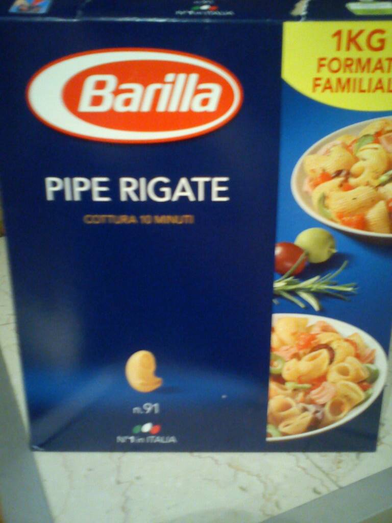 BARILLA PIPE RIGATE KG