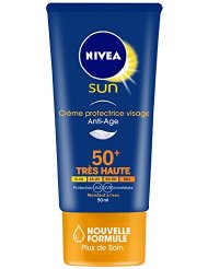 Nivea Sun Crème Protectrice Visage Anti-âge Fps50 + 50 ml