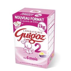 Guigoz 2eme age bag in box 2x500g
