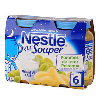 Nestle p'tit souper poireau pomme de terre 2x200g des 6 mois