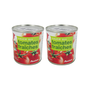 Auchan Sauce tomate 2x190g