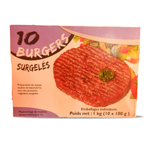 burger 15%matière grasse 10x100g