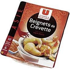 Beignets de crevettes et sauce aigre douce U CUISINES & DECOUVERTES, 6 pieces, 140g