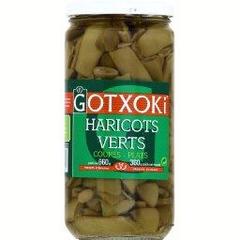 Gotxoki, Haricots verts plats coupes, le bocal de 660g