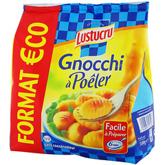 Lustucru, Gnocchi à poêler croustillant et moelleux, le sachet de 500 g