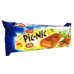 Biscuits roules fourres cacao Pic Nic FREDDI, 200g