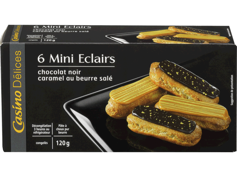 Mini eclairs Chocolat/Caramel x6