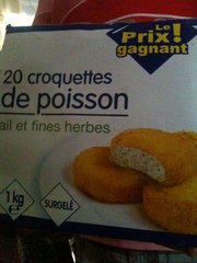 Croquettes de poisson, 1kg