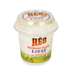 Fromage blanc lisse au lait entier REO, 18%MG, 500g
