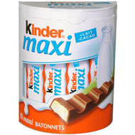 Maxi - Barres chocolatées au lait - 10 barres