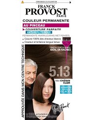 FRANCK PROVOST Coloration Permanent + Pinceau Châtain Clair Glacé