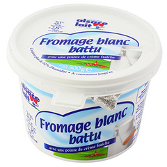 Fromage Blanc battu Alsace Lait 20%mg 500g