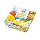 Spécialité fruit sans sucre ajouté pomme mangue ananas U, 4x100g