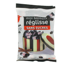 Auchan Bonbons reglisse sans sucre 150g
