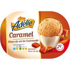 Adélie, Crème glacée caramel et fleur de sel, la barquette de 1000 ml