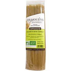 Spaghettis semi complet bio LES MOULINS DE PROVENCE, 500g