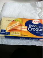 Cora 20 tranches fromages fondus pour croque 340g