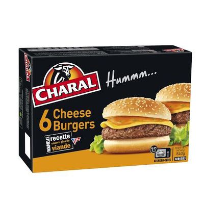 Cheeseburger CHARAL, 6x140g