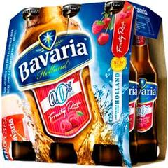 Bavaria, Bière sans alcool saveur fruits rouges, les 6 bouteilles de 25 cl